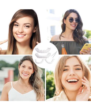 Flipped Warm 2 Pairs of Veneers Teeth - Instant Cosmetic Dentures for Bright Smiles | Global Shipping - Buy Online on GoSupps.com
