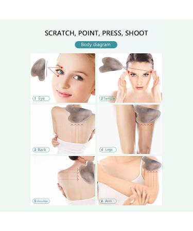 Gua Sha Facial Tools- Beauty Skin Care Face Roller Massager Muscle Relaxing Relieve Wrinkles Skin Care Tools for Face Body Eyes Neck Skin Tightening Routine(B) - Buy Online on GoSupps.com