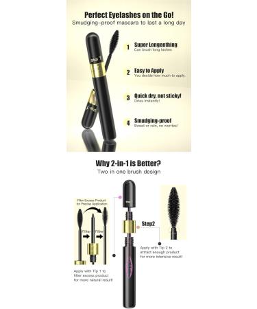  QYKKZAYQ Sunflower Dual Action Waterproof Mascara lengthens sags thickens and lasts over time - Buy Online on GoSupps.com