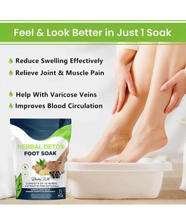 Oveallgo Herbal Detox Foot Soak Beads Oveallgo Herbal Detox Foot Soak Beads herbal detox cleansing foot soak beads Improves Blood Circulation (1Pack) - Buy Online on GoSupps.com