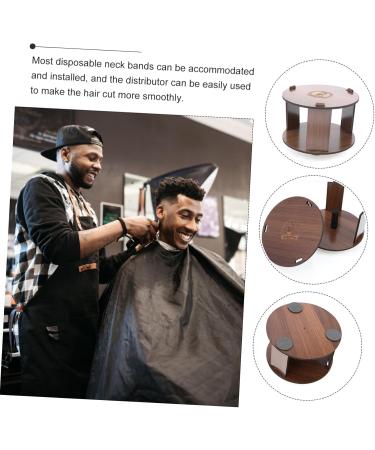 Ipetboom Neck Paper Holder Barber Neck Strip Holder Wood Neck Paper Dispenser Disposable Neck Strip Holder Barber Neck Strips Dispenser Neck Strip Dispenser Wooden Scarf Paper Box - Buy Online on GoSupps.com