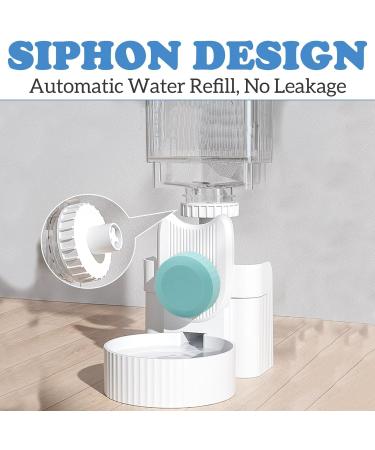 Kathson Rabbit Gravity Auto Feeder Set 35oz - Hanging Automatic Food/Water Dispenser for Small Pets - Ideal for Rabbit, Chinchilla, Guinea Pig, Hedgehog, Ferret, Kitty, Puppy - Blue - Buy Online on GoSupps.com