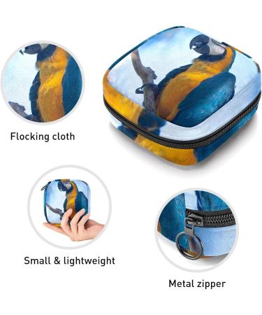 GIAPB Tropical Parrot Period Bag - Sanitary Napkin Storage & Travel Makeup Pouch Color3498 - Buy Online on GoSupps.com