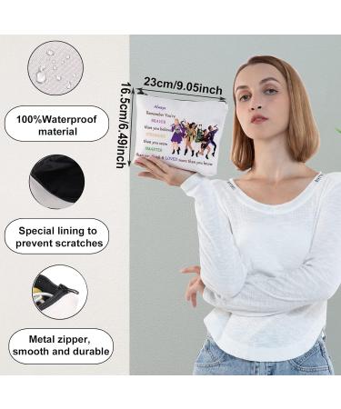 Shop WZMPA SIX Queen Broadway Music Cosmetic Bag | Unique Gift for Women - 'Stronger Braver Smarter' with Zipper - Perfect for Fans of Henry VIII - Buy Online on GoSupps.com