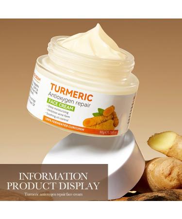 Turmeric Face Cream Turmeric Antioxygen Repair Face Cream Dark Spot Corrector Remover For Face Anti Aging Cream Moisturizing Erase Fine Lines 1.76 FL OZ - Buy Online on GoSupps.com