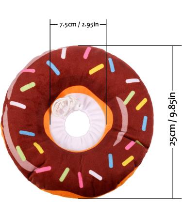 Xinzistar Rauskrause Soft Cat Collar - Adjustable Anti-Bite Safety Collar for Pets (Brown Donut Medium) - Buy Online on GoSupps.com