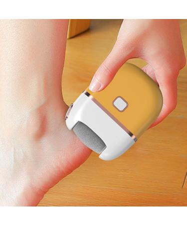 Electronic Foot File Pedicure Tool | Callus Remover with USB Charging for Dead Skin | Portable Electronic Pedicure Foot Care for Dead Skin and Pedicure at Home Yellow - Buy Online on GoSupps.com