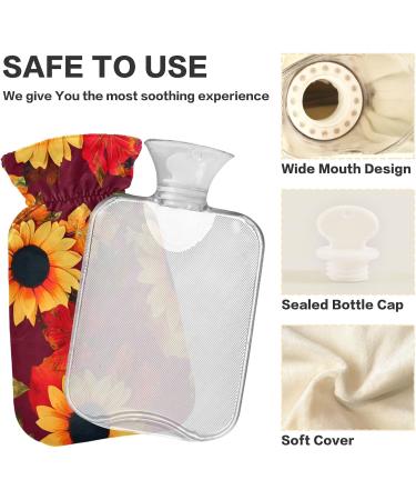 Sunflower Hot Water Bottle 2L | Large Pain Relief Bag for Back Pain & Heat Therapy - Buy Online on GoSupps.com