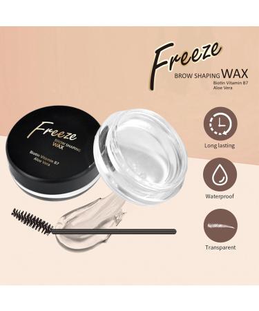 MrCuvaryas 2 pieces eyebrow wax gel shaping eyebrow wax shaping soap extra durable eyebrow gel transparent defining fixative styling pomade makeup balm for shaping definition black 2x 1 ml 1er Pack black - Buy Online on GoSupps.com