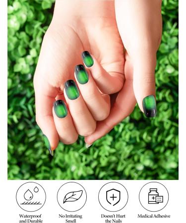 Ebanku 20 PCS Semi Cured Gel Nail Strips - Full Wraps Adhesive Stickers with Nail File - UV/LED Lamp Required - 4 - Buy Online on GoSupps.com