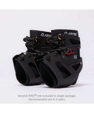 ARYSE IFAST Ankle Stabilizer Brace - Superior Support for Men and Women | Ideal for Basketball, Baseball, Running, Football, Volleyball & More | Large Black Pair - Buy Online on GoSupps.com
