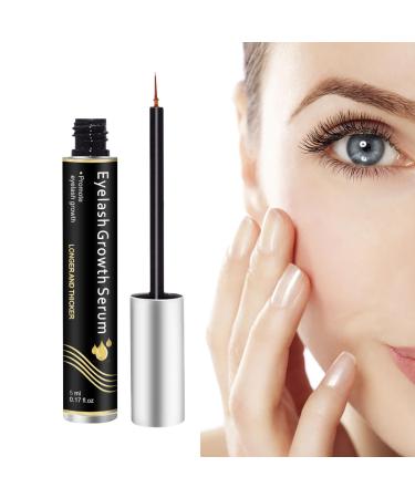Eyelash Enhancer 5ml Lash Boost Lash Boosting to Grow Thicker Longer Eyelashes Eyelash Growth Enhancer for Women Girls Teksome Black Hot Stamping