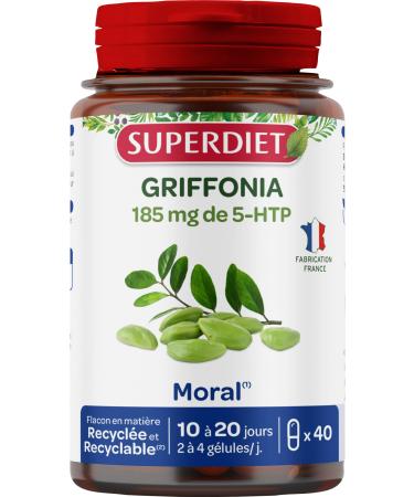 SUPERDIET - GRIFFONIA - Naturopathy - Good mood and good mood - Made in France - 40 capsules