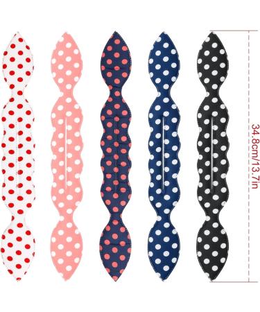 Rumyve 5pcs Lazy Hair Curlers Bun Making Reusable | Hair Magic Bread Twist Hairstyle for Women, Girls, Kids - Buy Online on GoSupps.com