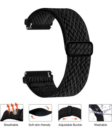 Stretchy Bands Compatible with Fitbit Versa 2 Bands for Women Men  Adjustable Elastic Replacement Wristband for Fitbit Versa 2 / Fitbit Versa / Fitbit Versa Lite / Fitbit Versa SE Black & Dark Blue & Gray & White & Pink &  - Buy Online on GoSupps.com