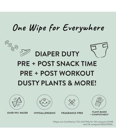 The Honest Company Clean Conscious Unscented Wipes | 720 Count | 99% Water, Compostable, Plant-Based, Hypoallergenic Baby Wipes | EWG Verified - Buy Online on GoSupps.com
