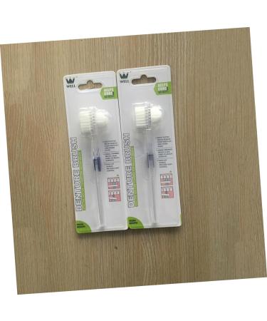 Partykindom Double-Sided Cleaning Brush for False Teeth | Prosthesis Care Toothbrush for Effective Dental Hygiene - Buy Online on GoSupps.com