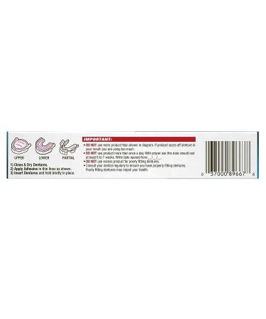 Fixodent Plus Truefeel Denture Adhesive Cream 2 Oz - Strong Hold for Secure Dentures - Long-Lasting Comfort - Easy Application - 1 Pack - Buy Online on GoSupps.com