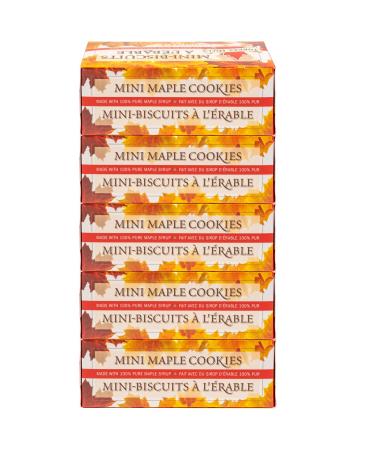 Turkey Hill Sugarbush 100% Pure Canadian Premium Mini Maple Syrup Cookies All-Natural Maple Leaf Shape Travel Size Delicious Cookies (5 Pack) Mini Maple Cookies 57 g (5 Pack)