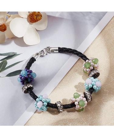 PandaHall 258pcs Brass Cord Ends Caps Bead Loop Barrel Clasp Crimp Beads for Necklace Bracelet Making - Gold Gunmetal Silver | 3 Sizes 3 Colors - Buy Online on GoSupps.com