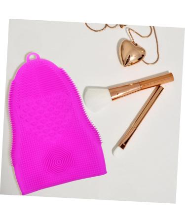 Didiseaon Makeup Brush Cleaning Pad Cosmetic Brush Cleaner Facial Cleaner Facial Cleansing Pads Soft Silicone Face Facial Tool Scrubber Silicone Brush Cleaning Pad Disc Mat Purple Silica Gel 19x13cm Purple - Buy Online on GoSupps.com