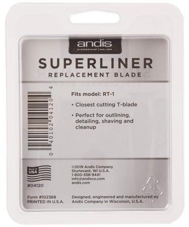 Andis 04120 Superliner Carbon Steel Trimmer T-Blade - Gray Replacement - Buy Online on GoSupps.com