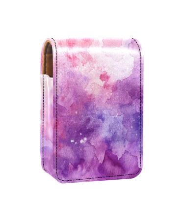 Travel Lipstick Organizer Case Lipstick Case Portable Makeup Bag With Mirror Colorful Pink Watercolor N426j5aqjo