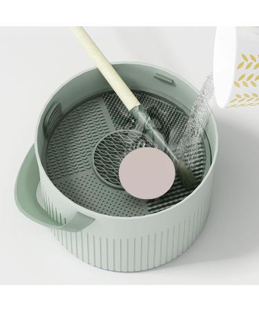 3 in 1 Silicone Makeup Brush Cleaner Bowl | Brush Drying Holder & Organizer for Easy Cleaning | Essential Cosmetic Tool for Beauty Lovers - Buy Online on GoSupps.com