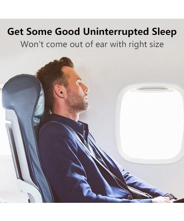 Silicone Ear Plugs 2 Pairs 30dB NRR for Noise Reduction - Reusable Ultra Soft Earplugs for Sleeping, Work, Travel, Shooting - 8 Ear Tips included - Black - Buy Online on GoSupps.com