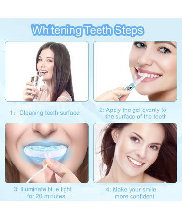 Douceur Teeth Whitening Kit - 5 Whitening Gels, 16 LED Lights - Non-Sensitive, Pain-Free Home & Travel Whitening Solution - Buy Online on GoSupps.com
