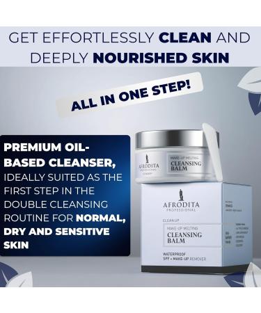Afrodita Professional Clean Up Baume nettoyant pour le visage 100 ml d maquillant base d'huile de qualit sup rieure imperm able avec beurre de karit c ramides et huile de noix de coco pour - Buy Online on GoSupps.com