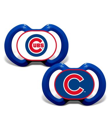 MasterPieces MLB Chicago Cubs Pacifier 2 Pack Alternate Team Colors One Size