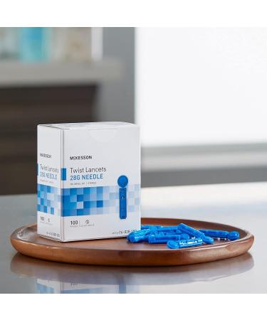 McKesson Twist Lancets 28G Sterile 1.8mm Needle - 100 Ct Pack - Buy Online on GoSupps.com