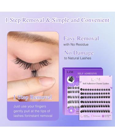 Self Adhesive Eyelashes - Pre-Glued D Curl Volume Lashes 10-14mm | Individual Lash Extension Kit with Tweezers Fast International Shipping - Buy Online on GoSupps.com