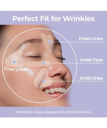 Petite Pluie 50 PCS Wrinkle Patches for Face with Collagen, Hyaluronic Acid & Peptides - Korean Face Lift Tape - Made in Korea - Buy Online on GoSupps.com