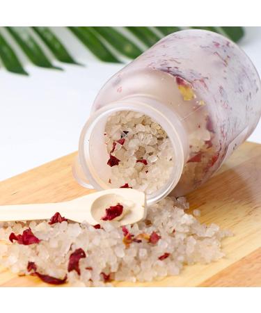 Himalayan Rose Bath Salt with Dead Sea Salt, Lavender & Bergamot Essential Oil - Stress Relief & Skin Soothing | 260g - Buy Online on GoSupps.com