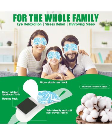 12 PCS Self-Heating Steam Eye Mask for Dry Eyes Relief - Warm and Disposable Sleep Eye Mask with Moist Heating Compress for Puffy, Fatigue, and Tired Eyes - Buy Online on GoSupps.com