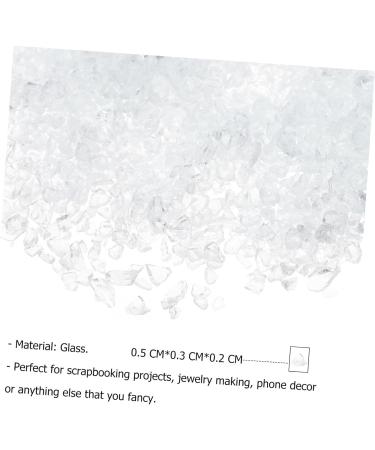 CLISPEED Breloques Nail Art Verre Concass 200 G Transparent Accessoires Manucure DIY D coration poxy Loisirs Cr atifs Bijoux - Buy Online on GoSupps.com