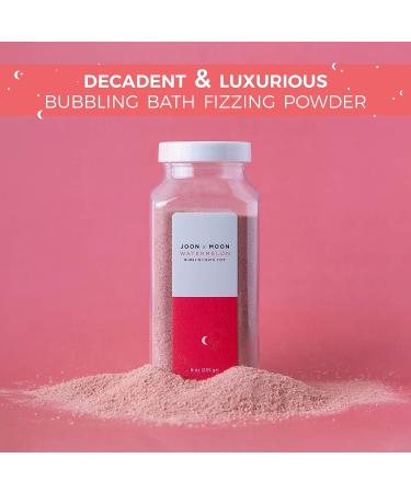 JOON X MOON Watermelon Bubbling Bath Fizz (1 Pack) - Soothing Bath Soak with Shea Butter, Coconut Oil, Vitamin E for Hydrated Skin - 9 oz - Buy Online on GoSupps.com