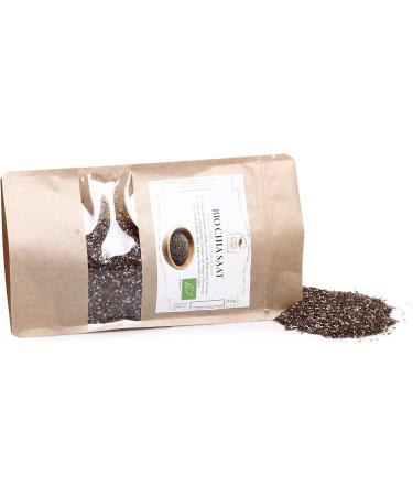 Organic Chia Seeds - Superfood Whole Grain Gluten-Free Perfect for Smoothies & Baking - 200g - Buy Online on GoSupps.com
