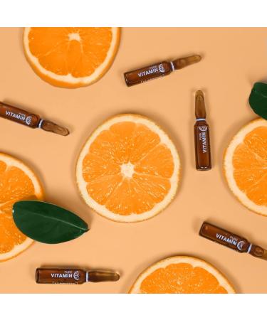 Vitamin C Ampoule Oil for Anti-Aging - Hydrating Serum with Ascorbic Acid for Firm and Glowing Skin - 12 x 2mL - Buy Online on GoSupps.com