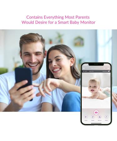 iBaby M8L 1080P Smart Baby Camera Monitor with Upgraded Night Vision - WiFi, 2 Way Talk, Motion/Crying Alert, Lullabies - 360 Pan, 110 Tilt - White - Buy Online on GoSupps.com