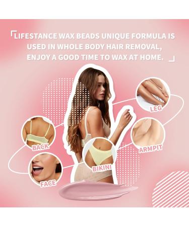 Lifestance Waxing Kit for Women - Professional 8min Heating Digital Wax Heater with 31 Accessories for Full Body Hair Removal - Buy Online on GoSupps.com