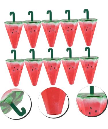NUOBESTY 10pcs Boxes Umbrella Carton Wedding Decoration Small Boxes for Baby Party Supplies Mini Paper 14x8.3CM Watermelon Red - Buy Online on GoSupps.com