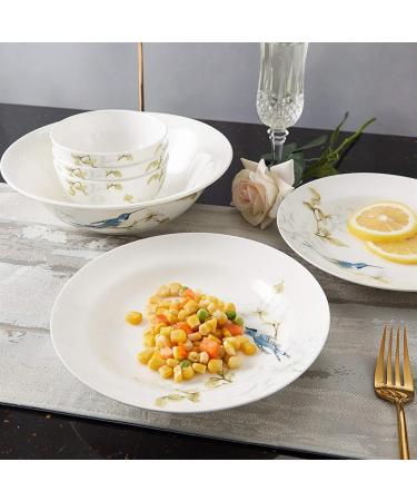 Dinner Plates Porcelain Dinnerware Set 28 Piece Elegant Pastoral Style Dinnerware Set Household Kitchen Dinnerware Set Service for 6 Plates and Bowls Sets Plates Kitchenware - Buy Online on GoSupps.com