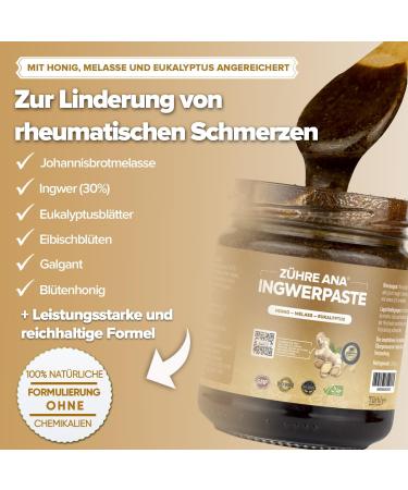 Z hre Ana - Poudre de gingembre curcuma pour les rhumes expectorant pour adultes et enfants Renforcer naturellement V gan P te de Gingembre - Buy Online on GoSupps.com