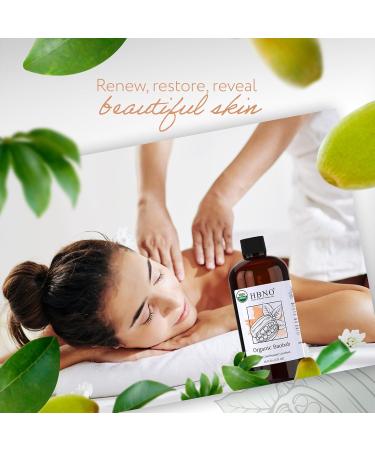 HBNO Organic Baobab Oil 16 oz - Cold Pressed Natural Carrier Oil for Massage Aromatherapy DIY Soap Making Face Body Hair & Nails - International Shipping Available - Buy Online on GoSupps.com