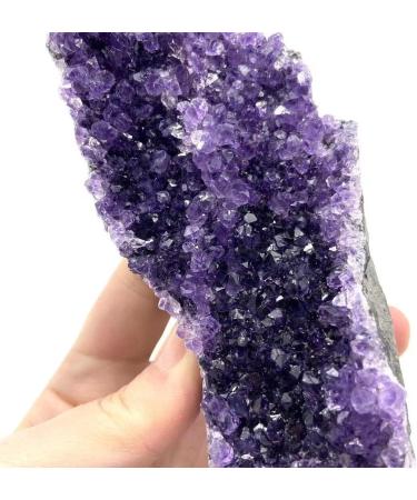 Natural Crystal Rough 400g-1000g Natural Crystal Geode Amethyst Cluster Free Form for Stones 1pc Suitable for Home Crystals Raw Stones and Minerals - Buy Online on GoSupps.com