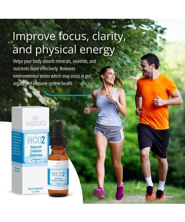 NCD2 Liquid Mineral Supplement, Advanced Cellular Support Formula, Daily Digestive & Detox, Immune, pH Balance, Cleansing Easy-to-Use Drops (One .5 oz Bottle, 90 serv.) by Waiora - Buy Online on GoSupps.com
