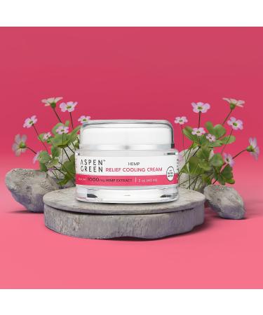 Buy Aspen Green Organic Hemp Cream - Maximum Strength Pain Relief with Calendula Extract - 2 oz. Cooling Relief for Body Back Knee Joint & Muscle - Buy Online on GoSupps.com